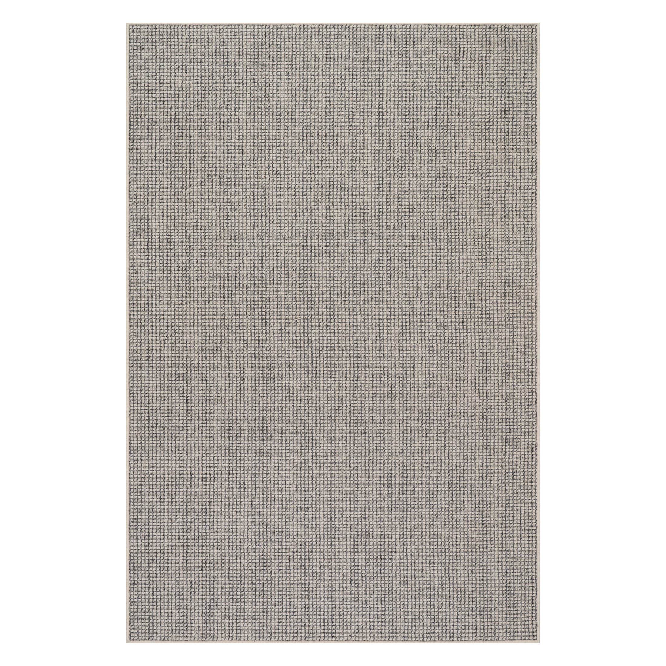 Yadira Geometric Woven Wool Custom Rug | Black