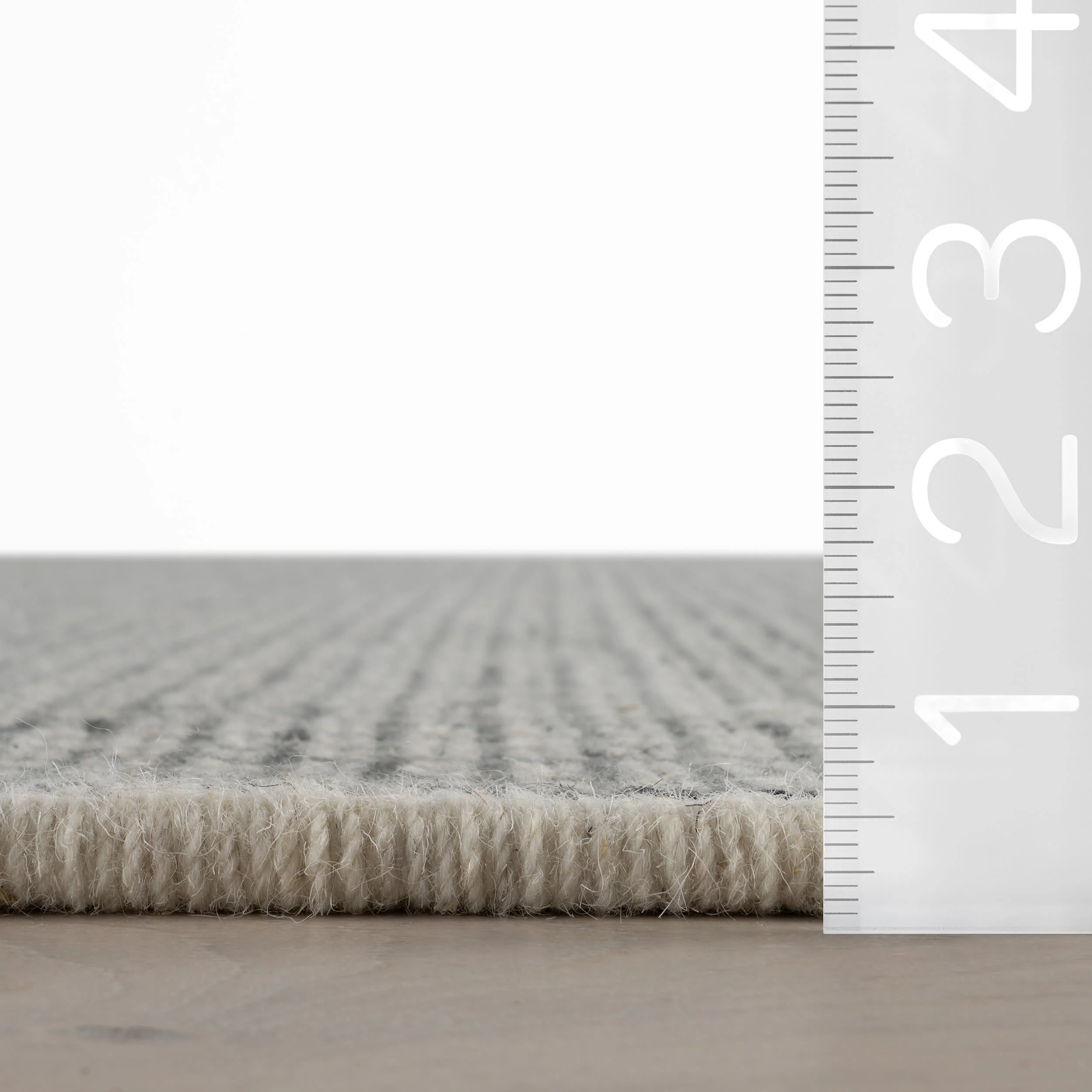 Yadira Geometric Woven Wool Custom Rug | Black - Image 5