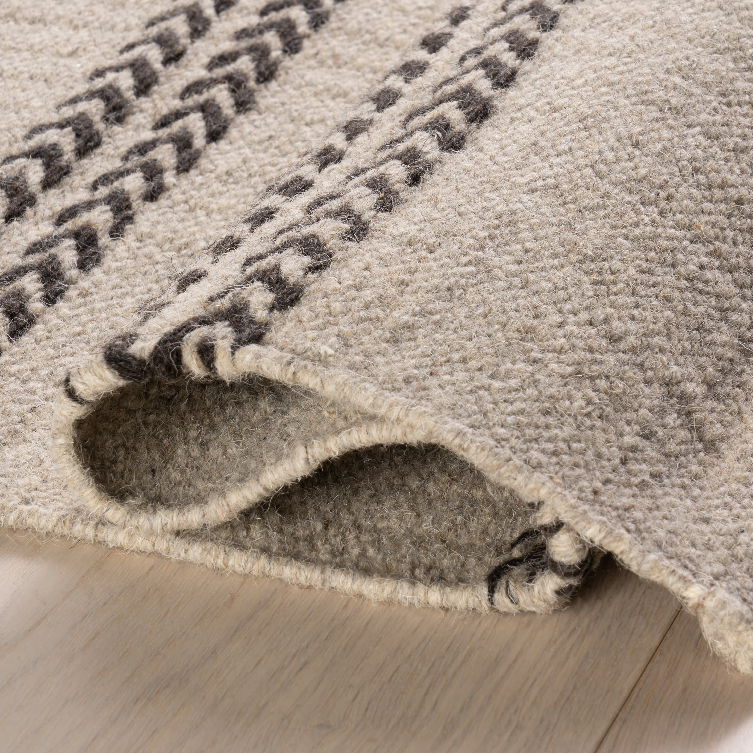York Striped Wool Rug by Nate Berkus | Grey - Image 7